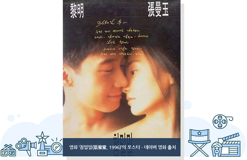 영화 ‘첨밀밀(甛蜜蜜, 1996)’의 포스터 – 네이버 영화 출처