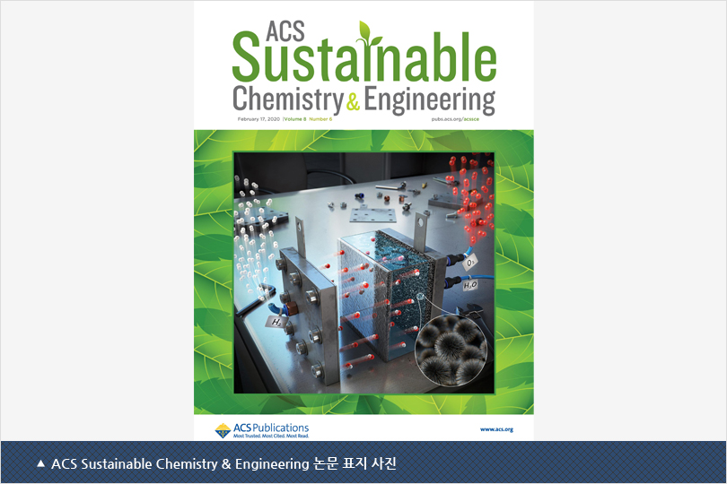 ACS Sustainable Chemistry & Engineering 논문 표지 사진